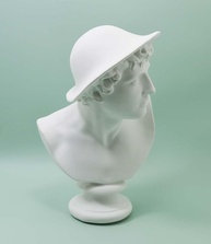 Estatueta Réplica de Mercúrio em Resina Branca - 15cm | Decoração Mítica e Simbólica - imagem 5