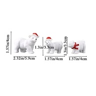 Estatueta de Urso Polar em Resina Branca - Decoração DIY e Miniaturas para Mesa e Jardim - imagem 4