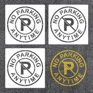 Estênceis Reutilizáveis para Sinalização de Estacionamento - 3 Unidades Flexíveis em Plástico Resistente - imagem 2