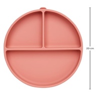 Pratinho em Silicone com Ventosa Rosa Escuro - Segurança e Estilo para Refeições Baby - imagem 4