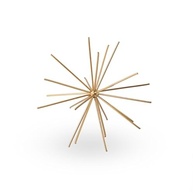 Escultura Ouriço M 24 cm Dourado em Ferro - Decoração Moderna e Elegante - imagem 2