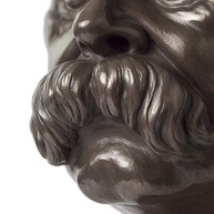 Busto de Friedrich Nietzsche - Escultura Original em Resina - Decoração Filosófica e Presente Inteligente - imagem 5