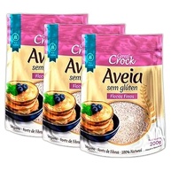 Kit 3X: Aveia em Flocos Finos Sem Glúten Leve Croc 200g - imagem 1