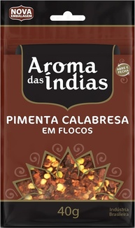 Aromas da Índia Pimenta Calabresa Em Flocos 40 Gramas - imagem 1