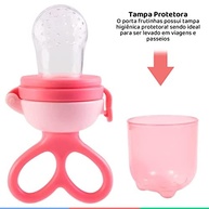 Buba Porta-Frutinhas Sugador em Silicone Rosa - Praticidade e Segurança para Refeições Saudáveis - imagem 5