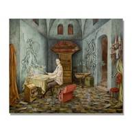 Pôster Impresso em Tela - Harmonia por Remedios Varo | Arte Abstrata Moderna 80x96cm - imagem 1