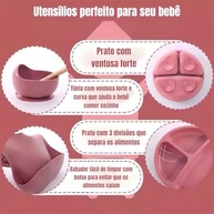 Kit Introdução Alimentar Bebê 8 Peças em Silicone Seguro e Atóxico - Praticidade e Saúde na Primeira Refeição - imagem 3