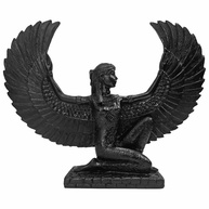 Isis Deusa Egípcia do Amor - Estatueta em Resina com Asa Aberta, 21cm, Design Exclusivo - imagem 1