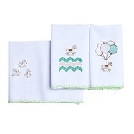 Babete Infantil Bordado Karinho 40x40cm - 3 Unidades em Algodão Macio - imagem 5