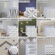 Kit Formas para Gesso 3D - 8 Modelos Decorativos em ABS para Painéis Personalizados - imagem 3