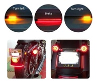 Luz LED Universal Moto 3 em 1: Freio, Lanterna e Seta (Vermelho/Laranja) - imagem 5