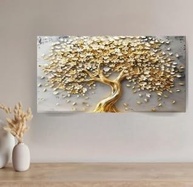 Quadros Decorativos Arvore da Vida 100x70cm - Canvas Premium em Madeira Maciça para Quarto e Sala - imagem 5