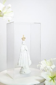 Imagem de Nossa Senhora Aparecida 32cm em Pó de Mármore Maciça - Decoração Sagrada Refinada - imagem 2