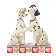 Estátua Jim Shore Disney 101 Dálmatas Pongo e Perdita em Resina Pintada à Mão - Coleção Traditions - imagem 1