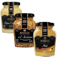 Kit 3 Mostardas Maille Dijon, Mel e Em Gr?os Com Vinho Branco - imagem 2