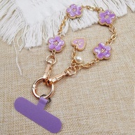 Corrente de Celular com Flor: Estilo e Segurança em Metal - imagem 3