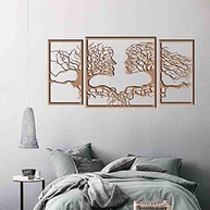 Quadro Decorativo Casal Árvore Vazado em MDF 3mm - Design Romântico e Moderno - imagem 2
