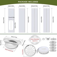 Kit de Vedação para Ar Condicionado Portátil Universal 2 em 1 - Conector 13/15cm com Painéis Ajustáveis - imagem 3