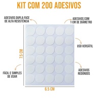 200 Adesivos Dupla Face Transparentes 1cm - Ideal para Fixação de Pavios em Velas - imagem 4