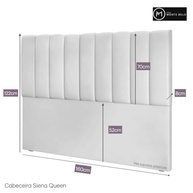 Cabeceira Estofada para Cama Box Casal Queen 160 cm em Linho Cinza Siena – Design Elegante e Moderno - imagem 4