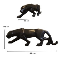 Estatueta Pantera Negra Geométrica em Resina - 41cm | Decoração Moderna para Casa e Escritório - imagem 4