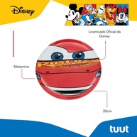 Prato Raso Disney Carros em Melamine Resistente 25cm - Para Refeições Divertidas - imagem 3