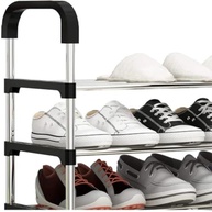 Sapateira Vertical Luxo em Aço Inox - 9 Prateleiras para Até 27 Pares - imagem 4