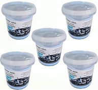 Kit 5 Pedra Azul Em Pasta P Polimento (500gr) Roda Tanq Crom - imagem 1