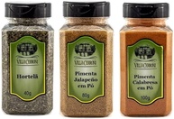 Hortelã, Pimenta Jalapeno em Pó, Pimenta Calabresa em Pó - imagem 1