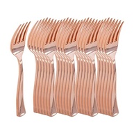 Conjunto de Utensílios para Jantar Descartáveis em Plástico Minimalista - 25 Peças - imagem 2