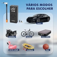 Compressor de Ar Portátil 7 em 1: Calibrador Digital, Power Bank 4000mAh e Lanterna LED - imagem 4