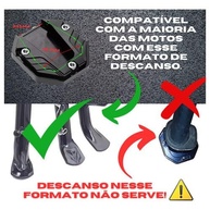 Capa Protetora Premium para Descanso Lateral de Moto em Alumínio (Preto) - Segurança e Estilo - imagem 2