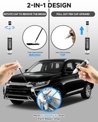 Tinta Retoque Mitsubishi Preto Diamante X47 2 em 1: Reparo Rápido e Perfeito para seu Carro - imagem 3