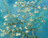 Amendoeira em Flor - Van Gogh - Tela Canvas 75x94cm - Arte de Qualidade para Decoração - imagem 1