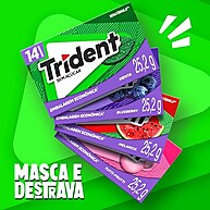 Trident Menta: Refrescância em Display com 12 Unidades - imagem 3