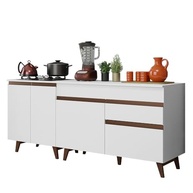 Kit com 2 Balcões de Cozinha Madesa Reims 4 Portas 1 Gaveta em Branco - Design Moderno e Espaçoso - imagem 4