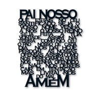 Painel Decorativo Pai Nosso em Relevo - MDF 3mm 42x35cm - Decoração Religiosa Elegante para Sala e Quarto - imagem 5