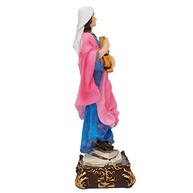 Santa Cecília 16cm em Resina Transparente - Enfeite Musical e Religioso Elegante - imagem 5