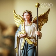 São Rafael Arcanjo em Resina Importada 20cm - Imagem Sagrada para Decoração e Fé - imagem 4