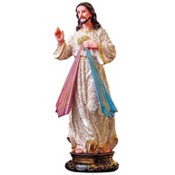 Imagem de Jesus Misericordioso em Resina - 30cm, Importada, Decoração Sagrada - imagem 1