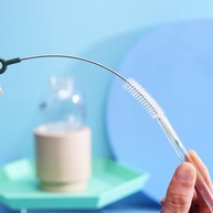 Escova de Limpeza Reutilizável em Aço Inoxidável - Nylon Resistente com Cabo Longo para Mamadeiras, Copos e Canudos - imagem 2