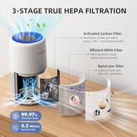 Purificador de Ar Aroma Room H13: Respire Ar Puro em Casa e no Quarto | Filtro HEPA, Elimina Odores, Fumaça, Pólen e Pelos de Pet - imagem 5