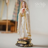Imagem Nossa Senhora Rosa Mística 12,5cm em Resina - Decoração e Fé - imagem 3