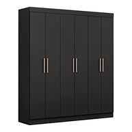 Guarda-Roupa Casal 6 Portas Paris Espresso - Design Moderno em MDP 180cm - imagem 4