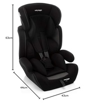 Cadeirinha Alfa Voyage 9-36kg: Segurança e Conforto para Seu Filho em Preto - imagem 3