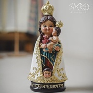 Nossa Senhora de Nazaré Baby 13cm em Resina Importada - Imagem Sagrada com Pintura Manual - imagem 3