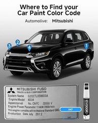Tinta Retoque Mitsubishi Preto Diamante X47 2 em 1: Reparo Rápido e Perfeito para seu Carro - imagem 4