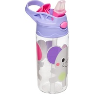 Garrafa Zoo Elefante Buba 450ml com Canudo em Silicone - Tritan Livre de BPA - imagem 5