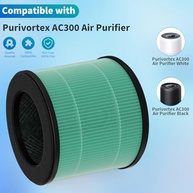 Filtro 3 em 1 AC300 para Purivortex - Substituição Premium com Carvão Ativado e Filtro HEPA H13 - imagem 4