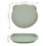 Prato de Silicone com Sucção em Formato de Urso - Seguro, Ecológico e Ideal para Autoalimentação Infantil - imagem 3